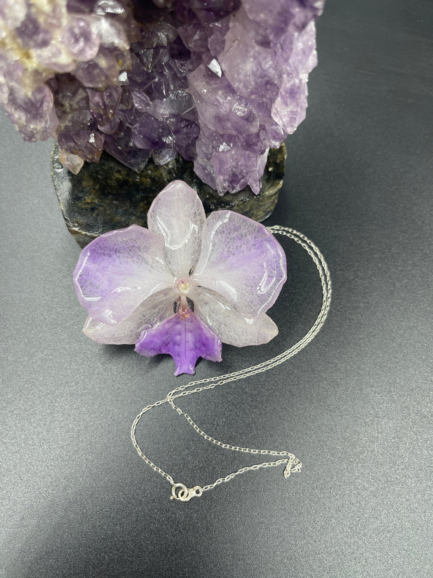 orquídea encanto plata 925